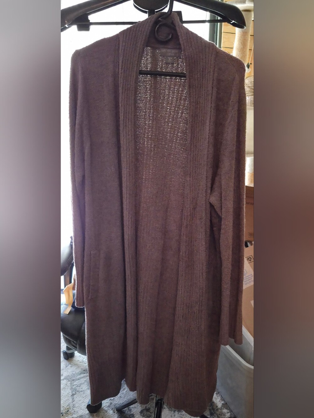 Barefoot Dreams Ex Long Open-Front Women's Cardigan Sweater - Feels So Soft